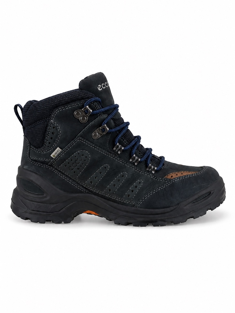 Ecco Exostrike Gore-Tex Waterproof Leather Hiking Boots Black EU 39 (US 8.5-9)